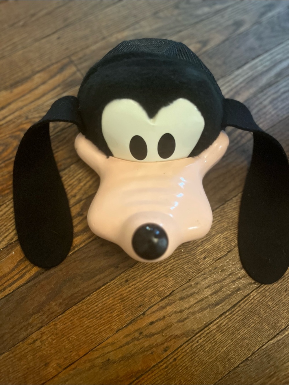 Vintage Disney Goofy Snapback Hat 3D Character Cap Adult Black Preowned